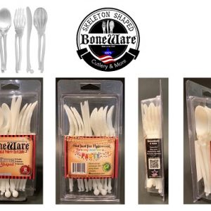 Boneware Skeleton Plastic Cutlery