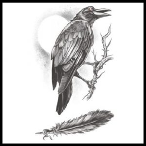 Goth Tattoo Raven