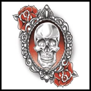 Goth Tattoo Skull Roses