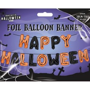 Happy Halloween Foil Balloon Banner