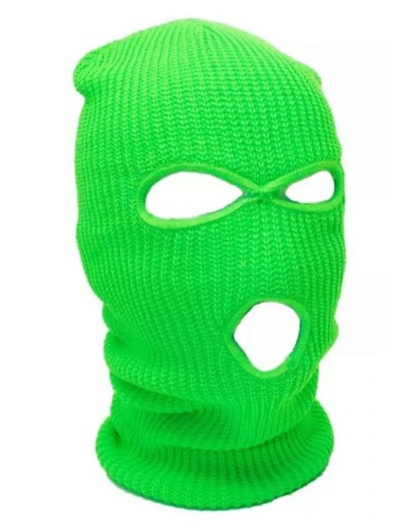 Neon Green Ski Mask