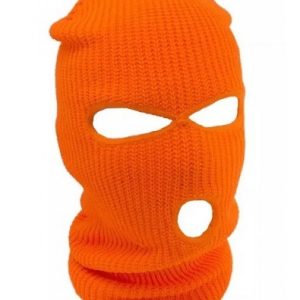 Neon Orange Ski Mask