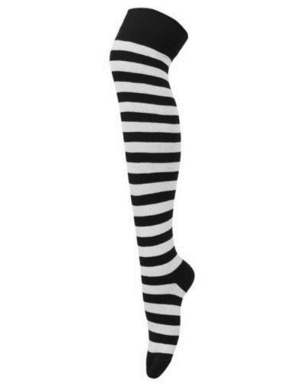 Black And White Striped Socks