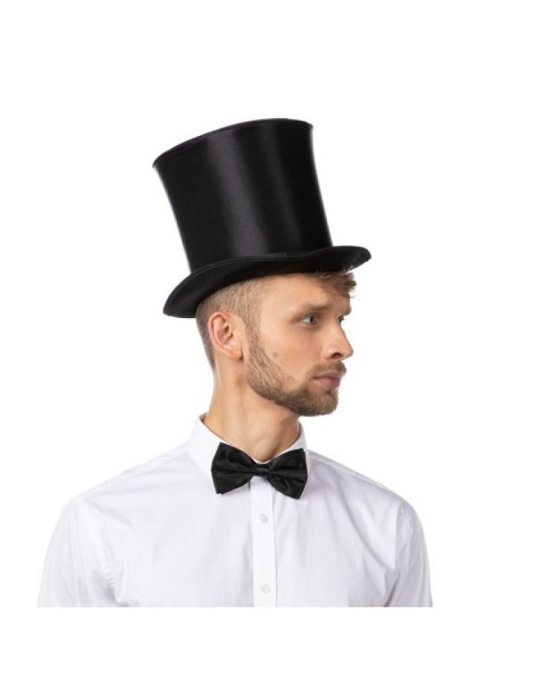 Black Stovepipe Top Hat