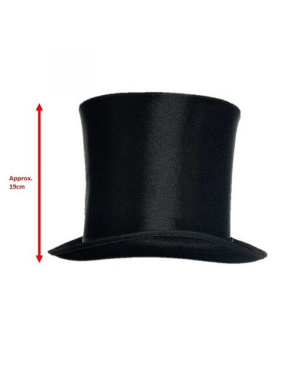 Black Stovepipe Top Hat Size