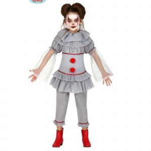 Crazy IT Clown Girls Costume