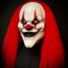 Ringmaster Clown Mask Red Half Face