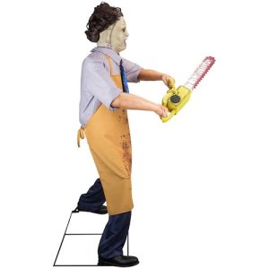 Leatherface Animated Prop Side