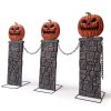 Halloween LED Pumpkin Fence
