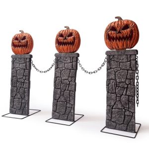 Halloween LED Pumpkin Fence
