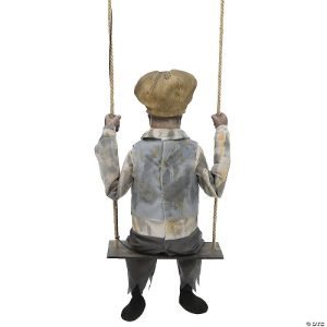 Swinging Skeletal Boy Prop Back