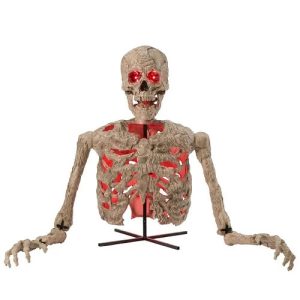 4.5Ft LED Skeleton Groundbreaker Red