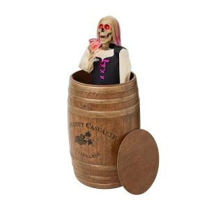 Cabernet Casualty Pirate And Wine Barrel Side