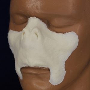 Rubber Wear Foam Prosthetic Alien Nose #1 Front View