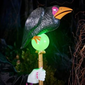 6.5ft Malicient Animated Prop Staff Close