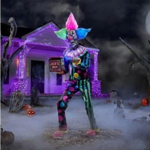 Neon Nightmare Clown animatronic Prop