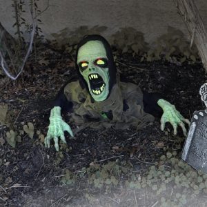 Trevor The Animated Zombie Graveyard Scene